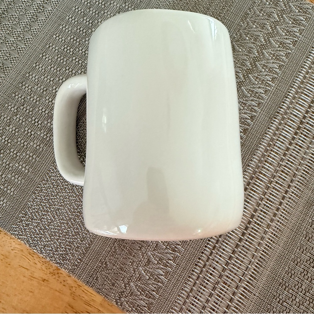Rae Dunn Stylish White and Green Tea Mug Artisan Collection by Magenta - Picture 4 of 8